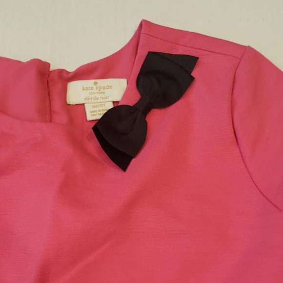 KATE SPADE 12 SWIRL KARIS PEPLUM TIERED PINK DRESS 12 - Picture 4 of 5